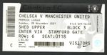 Chelsea v Manchester United 2021-2022 Premier League Ticket 28/11/2021