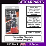 Visbella RTV Silicone High Temp Black Gasket Sealant -80°F  600°F 