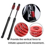 2X High Quality OD The Springs For Rear Tailgate Trunk Metal Red Strut new