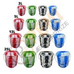 3L/5L/13L/25L Bucket With Lids Double Assorted Random Colour 4 Sizes