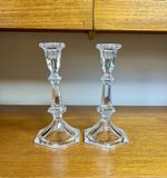 Vintage Lenox Lead Crystal Candlestick Holders x2 Beautiful Decorative