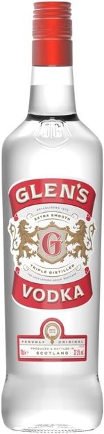 Glen's Vodka 70cl 37.5% ABV Triple Distilled Scottish Premium Spirit