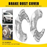 2X FRONT BRAKE DISC DUST COVER SHIELDS FOR BMW 5 SERIES F07 F10 F11 2009-2017 UK