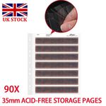90 Pages NEGATIVE SHEET 35mm 135 Photo Film Files Sleeves Translucent Storage UK