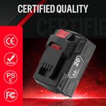 For PARKSIDE 20V5Ah Cordless Tools PAP20 A1 PAP20 C3 20V Team Series Battery