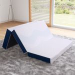 15cm Tri Fold Mattress,Fold Mattress With Double Layer Memory Foam Mattress