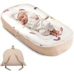 Baby Lounger 0-12 Months Foldable Infant Nest Memory Foam Backpack Travel