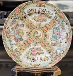 Antique Chinese Rose Medallion Plate – Famille Rose Export Porcelain – 21cm