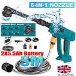 Cordless Pressure Washer Battery for Makita 18V Portable Car Jet Wash Cleaner UK