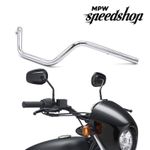 7/8 ''22mm Motorcycle Retro Universal Handlebars - Chrome