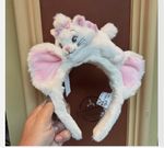 Authentic 2025 New Disney Marie Cat Plush ear Headband HK Disneyland