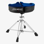 Ahead Drum Stool Throne Spinal G Four Leg, Blue Cloth Top ASPG-BLU
