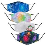 Termin8 Face Mask, Printed Pattern Christmas Design, Lightweight & Breathable