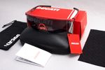 RRP €219 DUCATI DA5025 224 Red Shield Sunglasses 139 mm