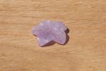 Light Amethyst Carved Flower Gem Bead (A), Centre Drilled, 28mm Approx, 1 Piece