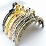 8.5cm Kiss Clasp Handle Handbag Buckle Metal Frame Purse Clamp For 5pcs
