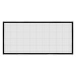 Window Screen Mesh, 24" x 55" Fiberglass Net Mesh Grey Frame Hook and Loop