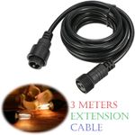 3M/9.8FT Extension Lead Cable for Festoon Party Heavy Duty String Lights Outdoor