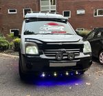 Set Black Sun visor and bonnet guard for  Ford Connect 2009-2014
