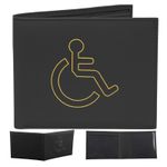 Soft Leather Disabled Blue Badge Holder with Timer Wallet – Secured Disability