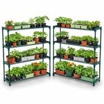NEW Double Pack Flower Staging Display Greenhouse Racking Shelving