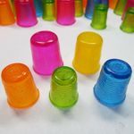 Hard Rubber Plastic Thimbles 14 15 16 17 18mm Sewing Small Medium Large Sets 284