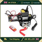 Gearzaar Electric Winch Synthetic Rope 1000w 2 Wireless Remote  Workshop 12V