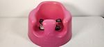 Bumbo Pink Baby Seat with Straps high chair feeding weaning play , clean