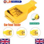 Car Fuse Tester Puller Car Fuse Type Tester with Green LED Indicator Light UK