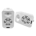 Bassface SPLBOX.2 400w Marine Weatherproof Boat Van Outdoor Box Speakers White