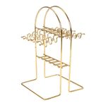 For 24 Pieces Flatware Set Golden White Stainless Steel Cutlery Set With Stand