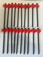 20 CAMPING AWNING TENT PEGS/GARDEN PEGS-  8"(200mm)