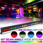 120W Stage Light Bar Wall Wash Effect 24LED RGB DMX DJ Disco Party Light +Remote