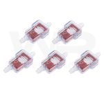 Polisport 6mm Motorcycle Moped / Scooter / Trials Inline Square Fuel Filter X5