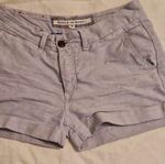 Franklin and Marshall Women’s Blue Twill Chino Shorts Cotton Pockets 26"
