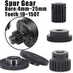 1 Mod Pinion Gear 10-150T Spur Gear With Step 45# Steel Transmission Gear 4~25mm