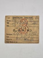 Southern Railway Wagon Label LMS LNWR Pre Nationalisation