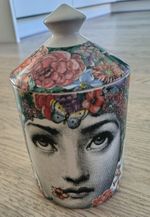 Fornasetti Profumi Ceramic Jar / Vessel with Lid - Art Deco Fior Di Lina