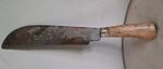 VINTAGE BULLDOG BILL HOOK SHRUB & BRAMBLE SLASHER WITH WOODEN HANDLE