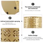 Umbrella Holder Round Rust Proof Hollow Copper Pattern Metal Umbrella Holder Bin
