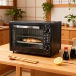 Electric Mini Oven with Grill 750W/1500W/2000W Compact Toaster Oven with Timer