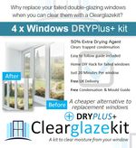 4 Window Dry Plus+ Kit Condensation Removal FAILED Double Glazing Window Unit