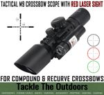 3-10X42E Crossbow Scope With Red Laser Sight For Compound & Recurve Xbows New UK
