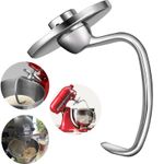 HOMGEN Dough Hook for Kitchenaid Mixer Fit 4.5-5 Qt stainless steel-A