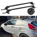 For Ford Fiesta 09-20 43.3" Roof Rack Bar Rail Anti Theft Cargo Luggage Carrier