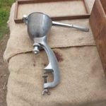 Vintage Bel Cream Maker Empire Series Made In England Aluminium With Table Clamp
