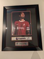 Virgil van Dijk Liverpool FC Captain Framed Personally Signed Photo COA