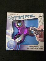 Whirlerz Metallic Purple Coloured Fidget Spinner ADD ADHD Hand Toy Spinners