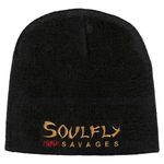 Soulfly Fuckin' Savages Embroidered Logo Beanie New With Tag
