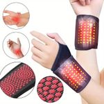 2 x Magnetic Therapy Self-Heating Wrist Support Brace Wrap Heated Hand Warmer